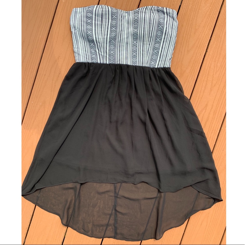 Strapless High Low Dress